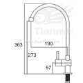 Swan Neck Kitchen Tap